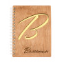 Деревянный подарочный блокнот с именем Валентин — именной подарок мужу, любимому, парню, коллеге, папе